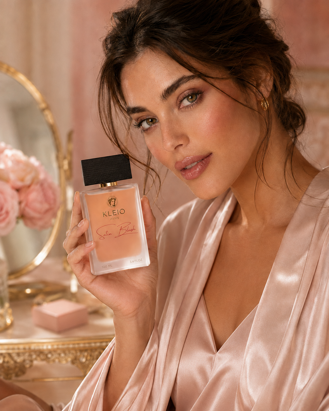 A luxurious, concentrated fragrance that envelops you in a soft, powdery embrace.