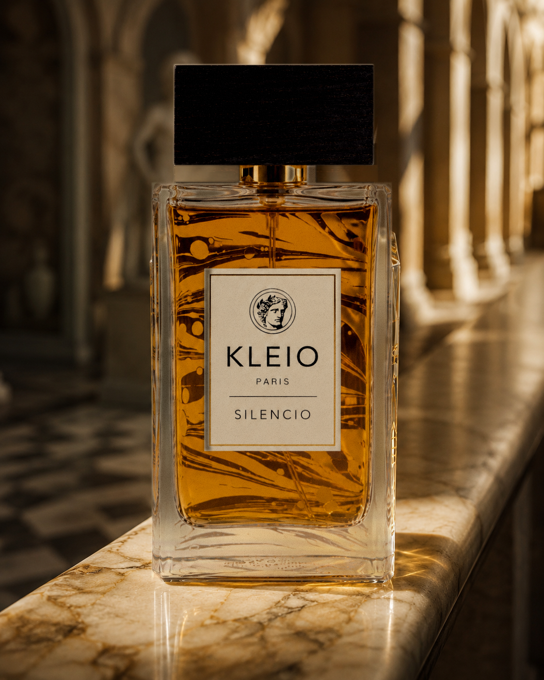 Silencio perfume bottle revealing the Love Collection bottle architecture